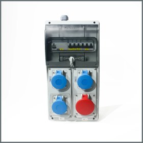 Resim Novsen IP44 Kombinasyon Panosu 3AD. 3X16A, 1AD. 5X16A 
