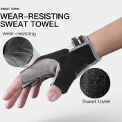 Resim Liangduo Shop Mavi Stil Xl Boyutu Bir Bisiklet Bisiklet Eldiveni Mtb Bisiklet Için Erkek Kadın Yarım Parmak Jel Pedi Nefes Yaz Spor Motosiklet Luva Ciclismo Bisiklet (Yurt Dışından) 