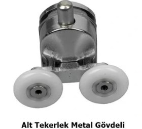 Resim Eym Duşakabin Tekerleği 8 Li Set Metal Gövde Teker Çapı 24 mm 