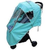 Resim Bebek Arabası Yağmurluk Rüzgar Geçirmez Kapüşonlu Evrensel Su Geçirmez Yağmurluk Bebek Arabası İçin Çok Renkli 