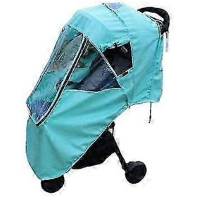 Resim Bebek Arabası Yağmurluk Rüzgar Geçirmez Kapüşonlu Evrensel Su Geçirmez Yağmurluk Bebek Arabası İçin Çok Renkli 