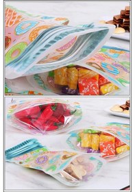 Resim 9 Adet 3 Boy Kavanoz Görünümlü Kilitli Saklama Kabı Donutlu 