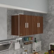 Resim Kenzlife hazır mutfak merta cvz 060*120*32 mutfak banyo dolabı kapaklı raflı 