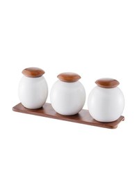 Resim Emsan Mashroom 3lü Baharat Takımı Beyaz 