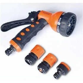 Resim Ergonomik Tasarımlı Çok Fonksiyonlu Bahçe Sulama Tabancası - 3 Adaptör İle 
