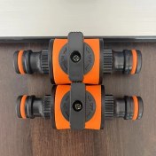 Resim Fochsia 1 Veya 2 Adet 16mm Bahçe Hortumu Kesme Vana Bağlantı Fittingi Sulama Oto Yıkama 