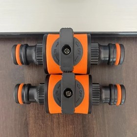 Resim Fochsia 1 Veya 2 Adet 16mm Bahçe Hortumu Kesme Vana Bağlantı Fittingi Sulama Oto Yıkama 