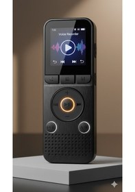 Resim KB-65 Mp3 Çalar Ses Kayıt Cihazı 32GB 400 Saat kayıt PİLLE ÇALIŞIR 8x3x1cm 