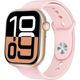 Resim Tom Jones Ferruccı Smart S10 Max 39 mm Silikon Kordon Akıllı Saat (Distribütör Garantili) PEMBE-F766 