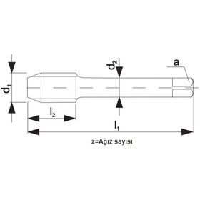 Resim Fett G 1/4-19 Narex 0302 Dın Nb-353 Hss 2'Li El Takım Kılavuzu 