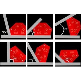 Resim Mıknatıslı Manyetik Kaynak Lehimleme Kaynak Gönye Tutucu 6'lı Set 