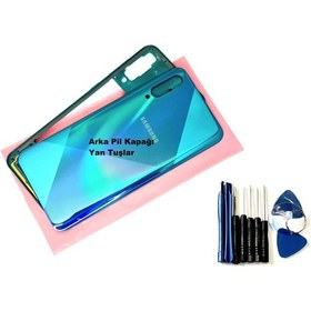 Resim Tkgz Samsung Galaxy A50s A507 Full Kasa Arka Pil Batarya Kapağı Tamir Seti Yeşil 