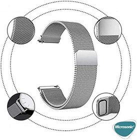 Resim Microsonic Garmin Forerunner 255 Milanese Loop Kordon Gümüş 
