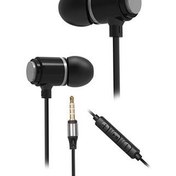 Resim Snopy Sn-J03 Blackstone Mobil Telefon Uyumlu Taşıma Çantalı Kulak İçi Siyah/Gümüş Mikrofonlu Kulaklık 