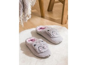 Resim Kedi Nakışlı Erkek Ev Terliği (W5) 