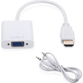 Resim Class HDMI To VGA Kablo Çevirici Ses Çıkışlı 