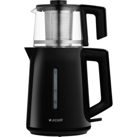 Resim Arçelik K 3281 C Çay Makinesi 0,8 L Cam Demlik ve 1,8 L Siyah Su Isıtıcı Hızlı Demleme 