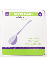 Resim Emre 0.18 mm Pyramid Takım Tel Kısa Sap Bağlama Teli İpek Bamlı 