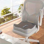 Resim Ofis Sandalyeleri ve Araba Koltukları için Uygun Ergonomik Hafıza Köpük Koksis Yastığı - Yıkanabilir Yumuşak Konfor Dolgulu, Karışık Renkler, Dayanıklı Kumaş Kaplama 