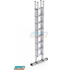 Resim 2,5*4=10+2=12 MT 80X25 ÇİFT SÜRGÜLÜ MERDİVEN 