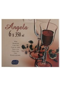 Resim Bohemia 6 Parça Cristal Angela Kadeh Seti 350 Ml 