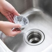 Resim 100 Adetlik Kumaş Mutfak Lavabo Süzgeçleri - Tek Kullanımlık Yiyecek Atığı Tutucu Torbaları, Kolay Gider Temizleyici, Temel Mutfak Temizlik Malzemeleri 