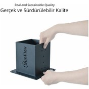 Resim 14 X 14 Uniflex Pergola Yer Ve Duvar Montaj Braketi 