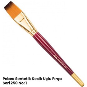 Resim Pebeo 250 Seri Sentetik Düz Kesik Uçlu Fırça No 1 