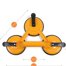 Resim Plastik Vantuz Cam Vakumlu Fayans Ahşap Tutucu Taşıma Araba Kaporta Göcük Çektirme Üçlü 3'lü 