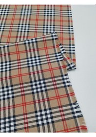 Resim Ekoseli İskoç Kumaş Bej 