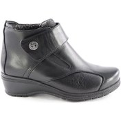 Resim Forelli 25651 Vionic Hakiki Deri Comfort Kadın Bot Siyah 