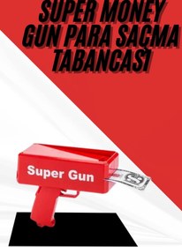 Resim Nemere Para Dolar Atma Makinası Super Money Gun Para Saçma Fırlatma Tabancası Tech 