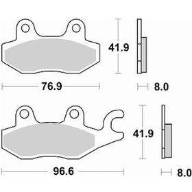 Resim Kymco Spyke R 125 Brakıng Ön Fren Balatası 2004 - 2006 