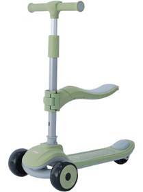 Resim Prego Bluetooth Özellikli Işıklı Katlanabilir Nitro Scooter Yeşil 