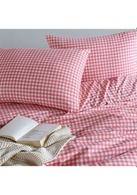 Resim Coté Blanc Mini Karem Pembe %100 Pamuk Tek Kişilik Nevresim Takım 