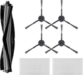 Resim Karaca Vantuz Off Road 2in1 (RS007) Robot Süpürge Uyumlu 7'li Yedek Parça Seti - Muadil Ürün 