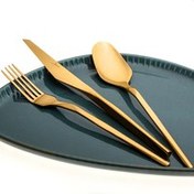 Resim Jumbo 5100 Quartz Titanyum Gold 84 Parça 12 Kişilik Çatal Kaşık Bıçak Seti 