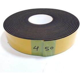 Resim Kapı Pencere Bandı Yapışkan Kapı Pencere Süngeri Epdm-4Mmx50Mm-Siyah-10 Metre 