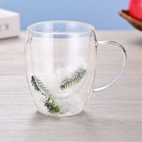 Resim Çift Cidarlı Çam Bardak 