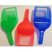 Resim Hazneli Plastik Kedi Kumu Küreği 