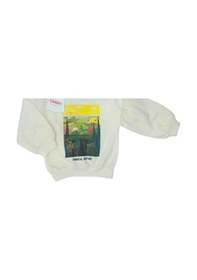 Resim Çikoby Kız Bebek Magical Nature Yazılı Sweatshirt-13560 Ekru 