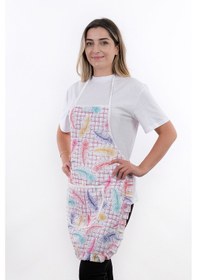 Resim Jarse Frilly İkili Paket Sıvı Geçirmez Su Geçirmez Mutfak Önlüğü Kuş Tüyü 