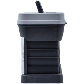 Resim SAVEX Tabureli Balıkçı Takım Çantası - 4 Çekmeceli - Gri 