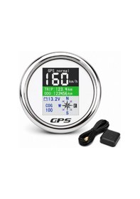 Resim Kaolalı 85mm Su Geçirmez Dijital Gps Hız Göstergesi Tekne Araba Motosiklet 
