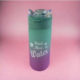 Resim Live House Motivasyonel Cam Su Matarası Su Şişesi Suluk 500 ml Bpa Içermez Mavi 