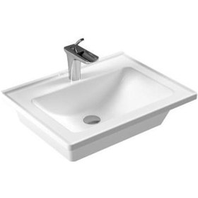 Resim Serel Star 46 x 60 CM Tezgah Etajerli Lavabo 3001T x s110H 