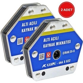Resim Çırak/25s Manyetik Kaynak Gönyesi 2 Adet 6 Açılı 25 Kg Kaynak Tutucu 