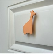 Resim Pomerol Turuncu Zürafa Dolap Kulpu - Çocuk Odası, Mutfak Ve Banyo İçin Modern Ve Sevimli Mobilya Kulp, Dh 