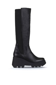 Resim Bueno Shoes Siyah Deri Kadın Dolgu Topuklu Çizme 01wz8405 