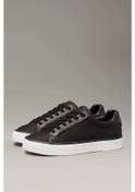 Resim Calvin Klein Kadın Siyah Ck Logo Kabartmalı Sneaker Siyah - Beyaz 